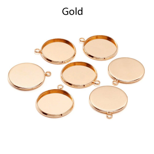 20 Stück 10 12 16 mm runde Cabochon-Basisschale