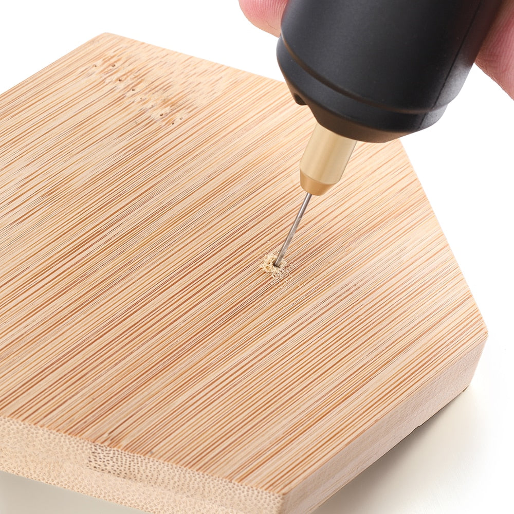 Mini perceuse électrique portative 5V avec câble USB et 3 embouts