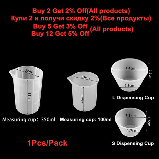 Silikon-Messbecher für Harz, 100/350 ml