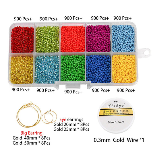 Mixed Color Beads Jewelry Making Kit