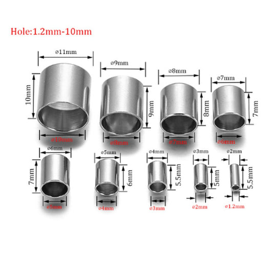 Fold Over Crimp Cord End Findings, 30/20pcs