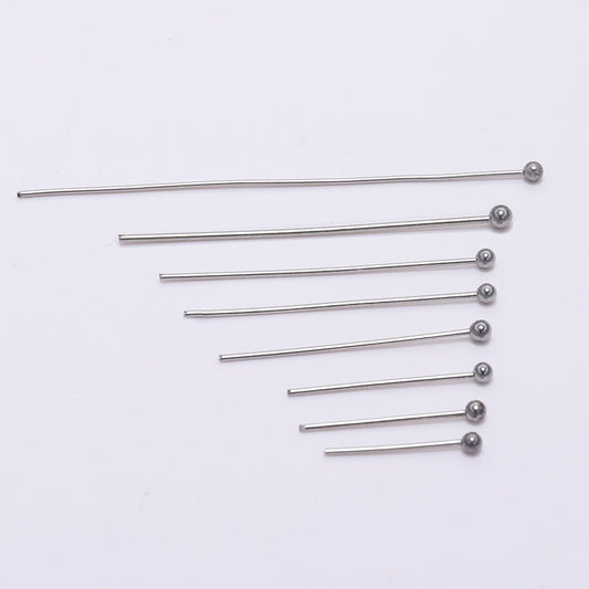 15-50mm Bright Tone Steel Ball Head Pins, 100pcs