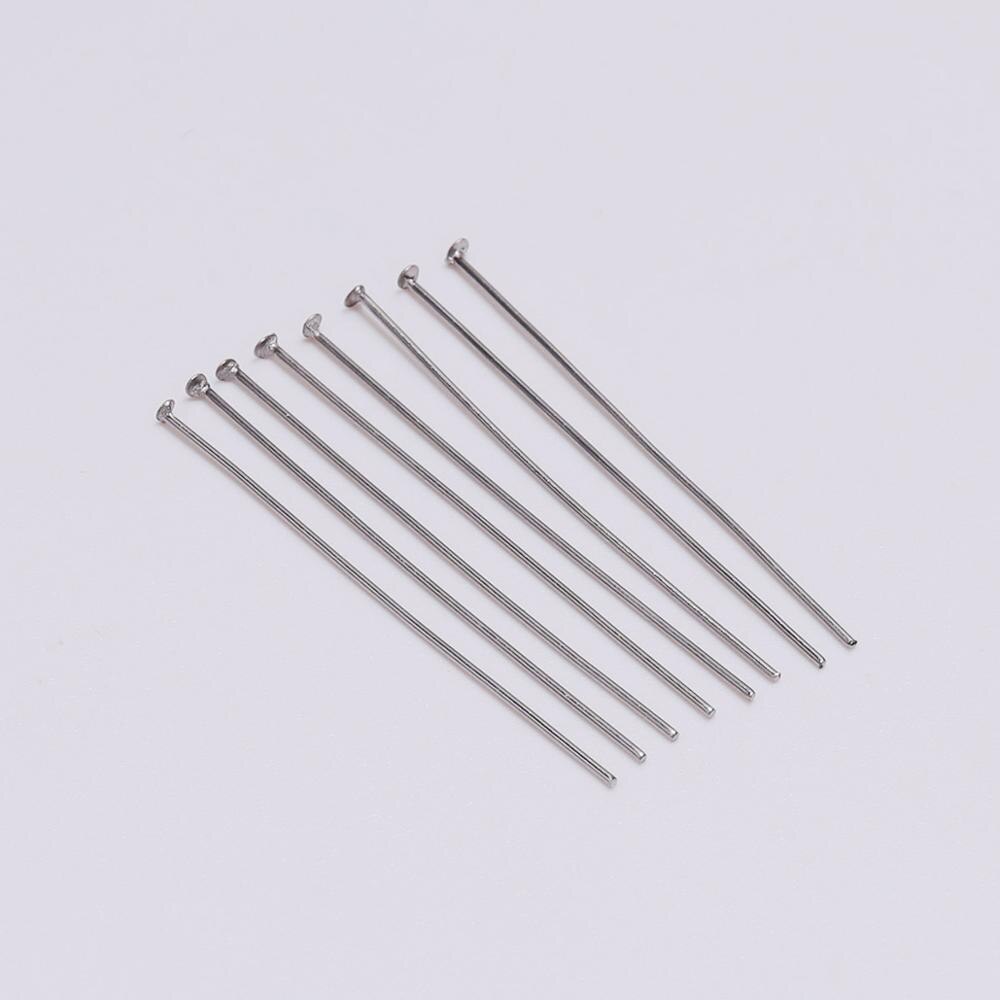 15-70mm Stainless Steel Flat Head Pins, 100pcs