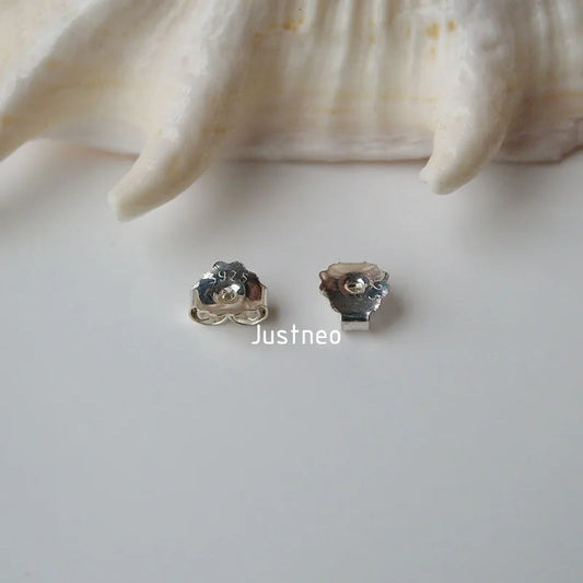 earnut,3.8mm solid 925 sterling silver earring backs, friction earring butterfly back, earring back stopper earnut ,1pair