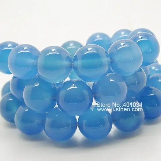 Agate Beads 10mm Semi-precious Stone Loose Beads Round Balls for Beaded Necklace Bracelet Earring Handmade Jewelry DIY