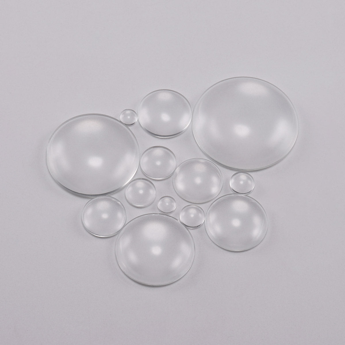 5-50Pcs Assorted Transparent Glass Cabochons