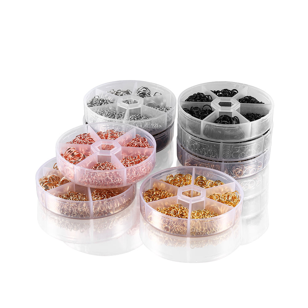 Mixed Color Jump Ring Set, 970pcs