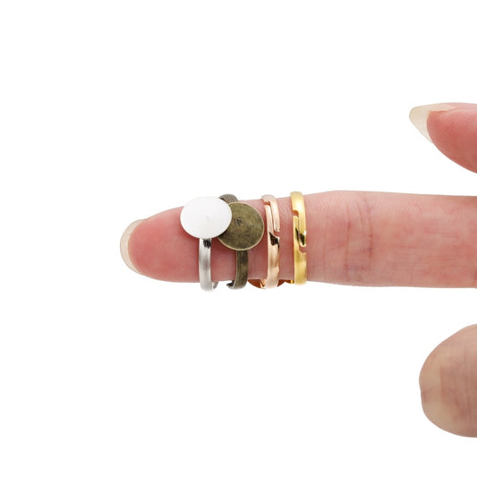 20–40 Stück 7–10 mm verstellbare Metallringe