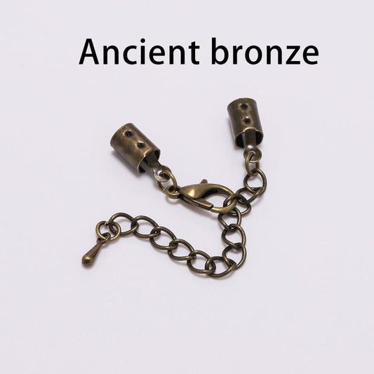 Embouts de clips pour cordon de 5 mm avec fermoirs mousquetons