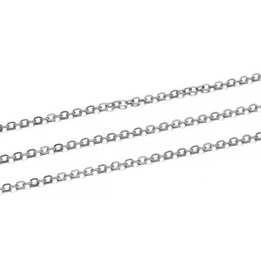 Long Necklace Chains, Brass - 10m lot