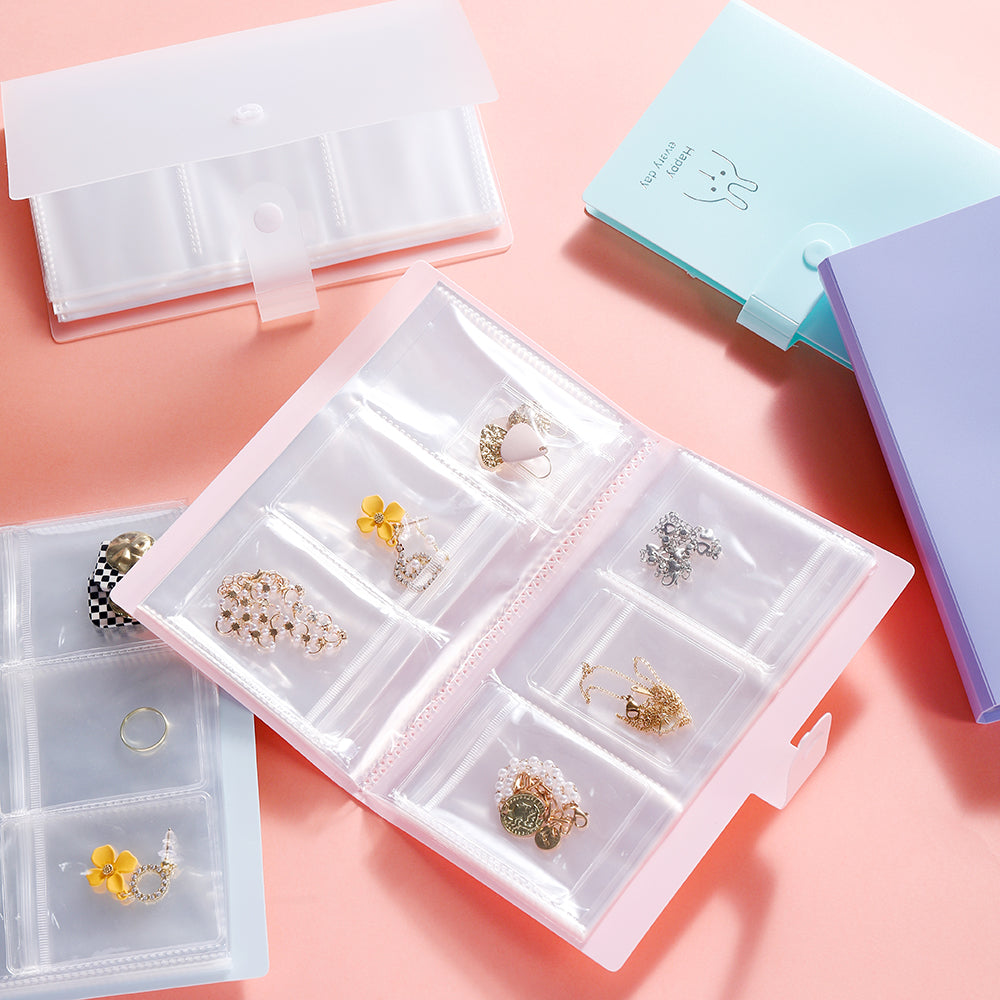 Livre de rangement de bijoux pour présentoir de boucles d'oreilles