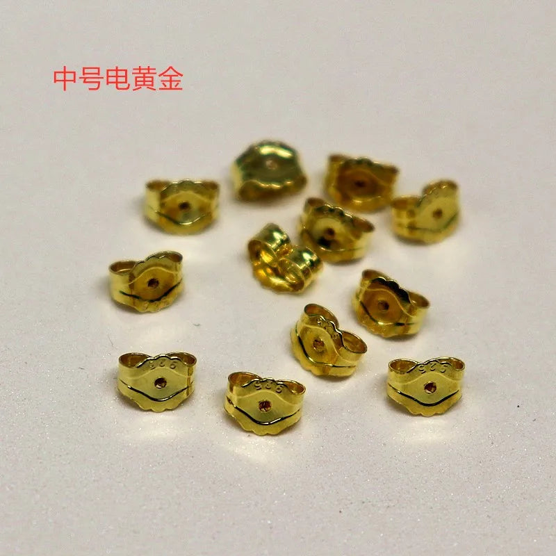 925 Sterling Silver Frictionless Earring Back Butterfly Stopper DIY Accessories for Jewelry Making Components Earplug 1 Pair