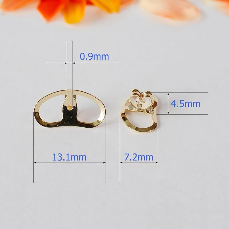 18K Gold AU750 Earring Backs, 1pair
