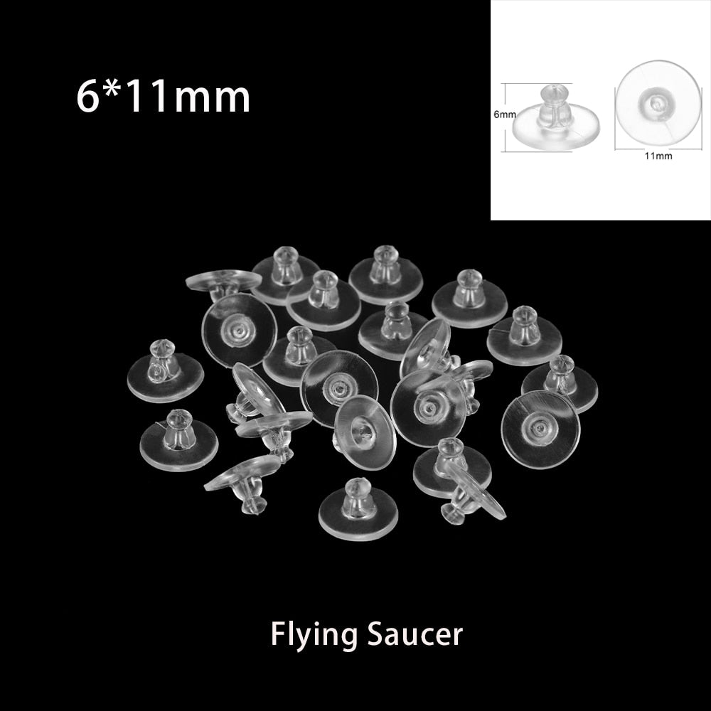 Rubber Earring Backs Earnuts, 100-200pcs
