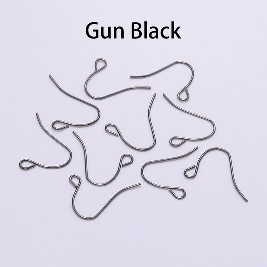 100Pcs - 19x18mm Earring Hooks Twist Ear Hook