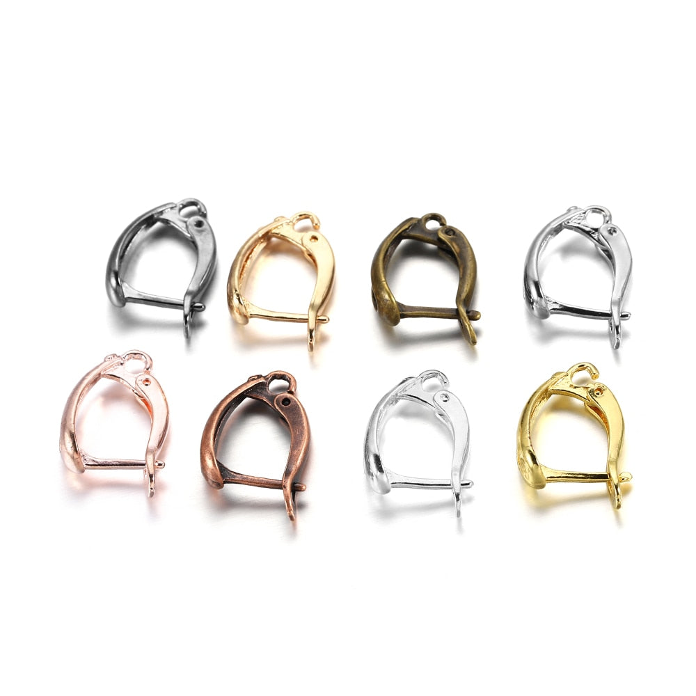 Crochets de boucles d'oreilles à levier français à boucle ouverte, 6 à 12 pièces