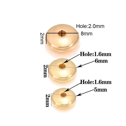 200-400pcs CCB Rondelle Spacer Beads, 5-6mm