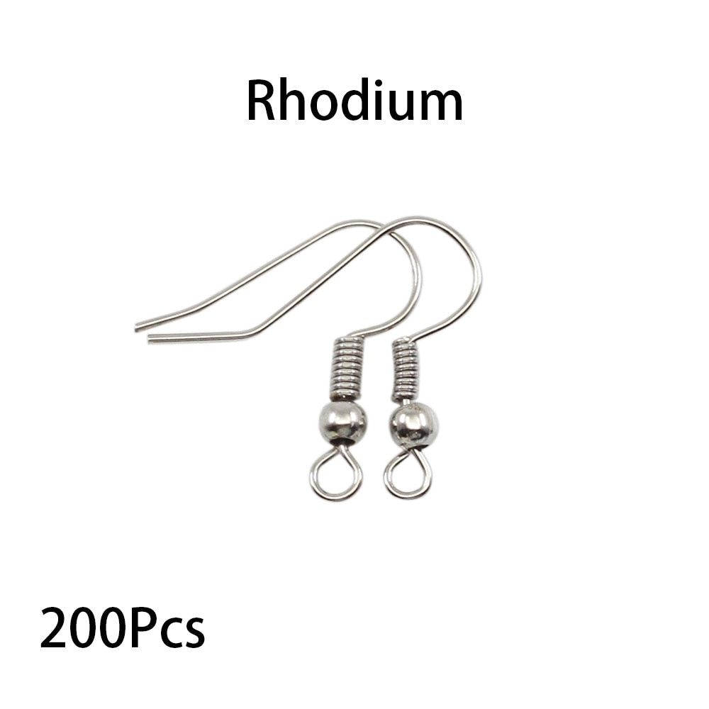 Crochets de fermoirs d'oreilles pour boucles d'oreilles 20x17mm, 100-200 piĂšces