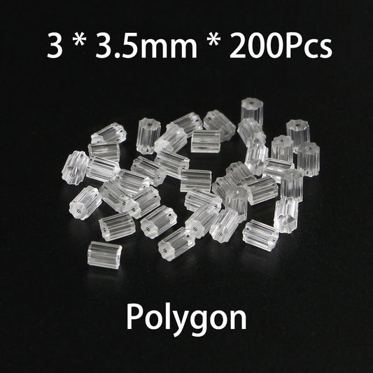 Fermoirs de boucles d'oreilles en caoutchouc de silicone, 200 pièces