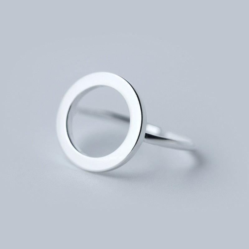 Classic Round Silver Ring