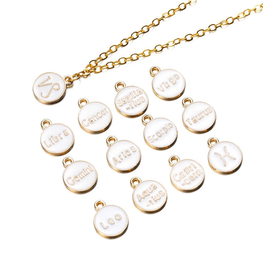 Zodiac Signs Pendant, 12 pcs