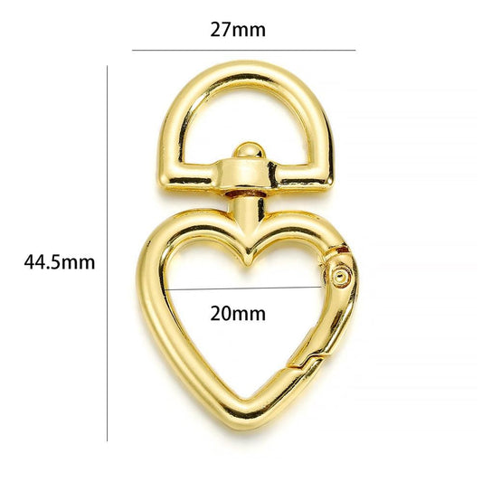 Heart Lobster Clasp, Key Ring
