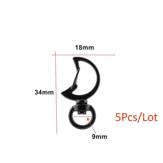 Moon Shape Metal Lobster Clasp