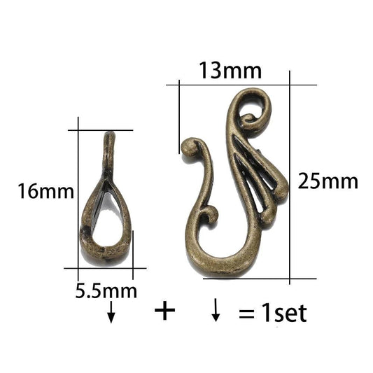 Musical Note Shape Toggle Clasps (Hooks)