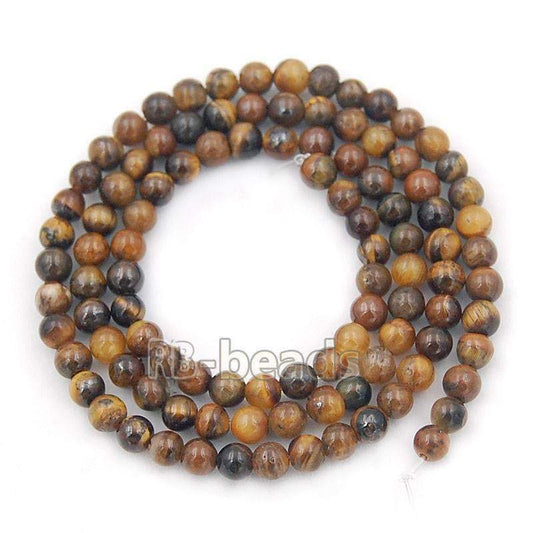 Natural Brown Yellow Tiger Eye Beads, Gemstone Beads, Jewelry Spacer Stone Round Beads, 4mm 6mm 8mm 10mm 12mm 14mm