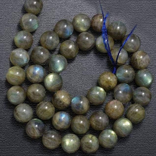 Natural Labradorite (Blue Rainbow Flesh) Beads, Gemstone Jewelry Round Beads, 2-12 mm