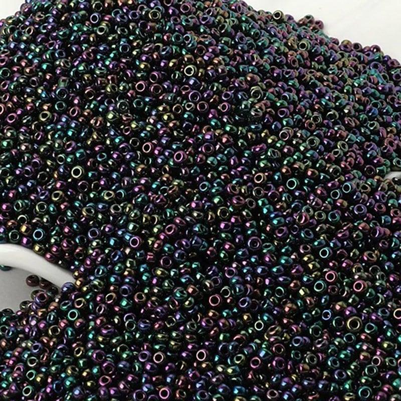 Pearl rainbow Opaque japanese seed beads, 2mm 12/0 Miyuki Delica small glass Austria round beads, 1000pcs