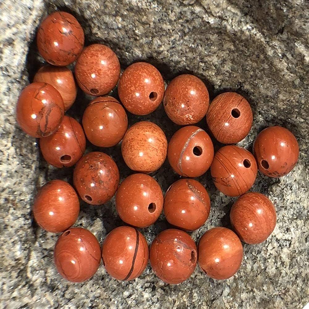 Red Jasper Beads, Wholesale Round stone 4-12mm, 5-200pcs