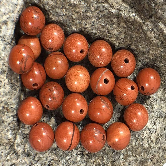 Red Jasper Beads, Wholesale Round stone 4-12mm, 5-200pcs