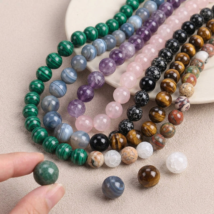 12mm gemstone beads large natural stone