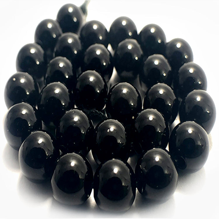Black agate beads 