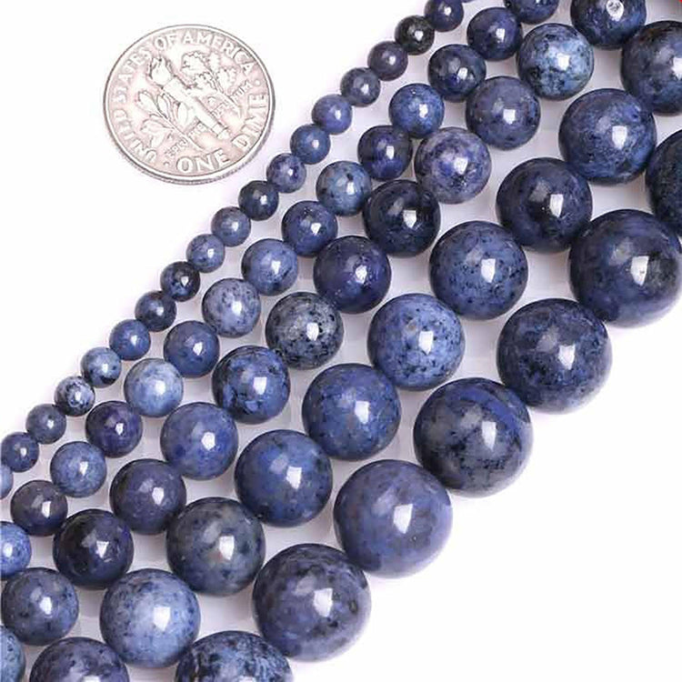 Dumortierite beads 