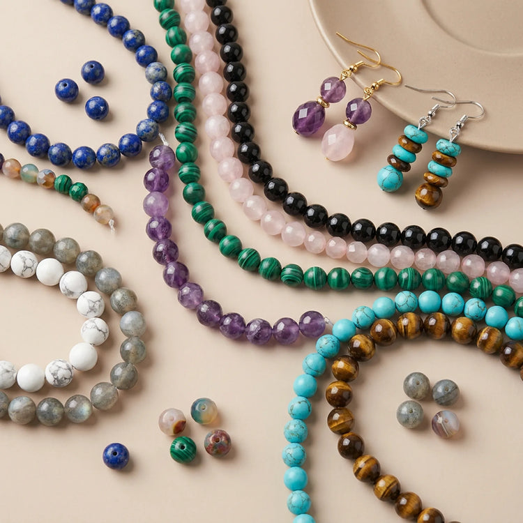Gemstone beads for earrings