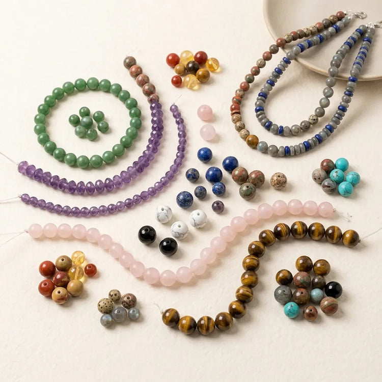 Gemstone beads for necklaces