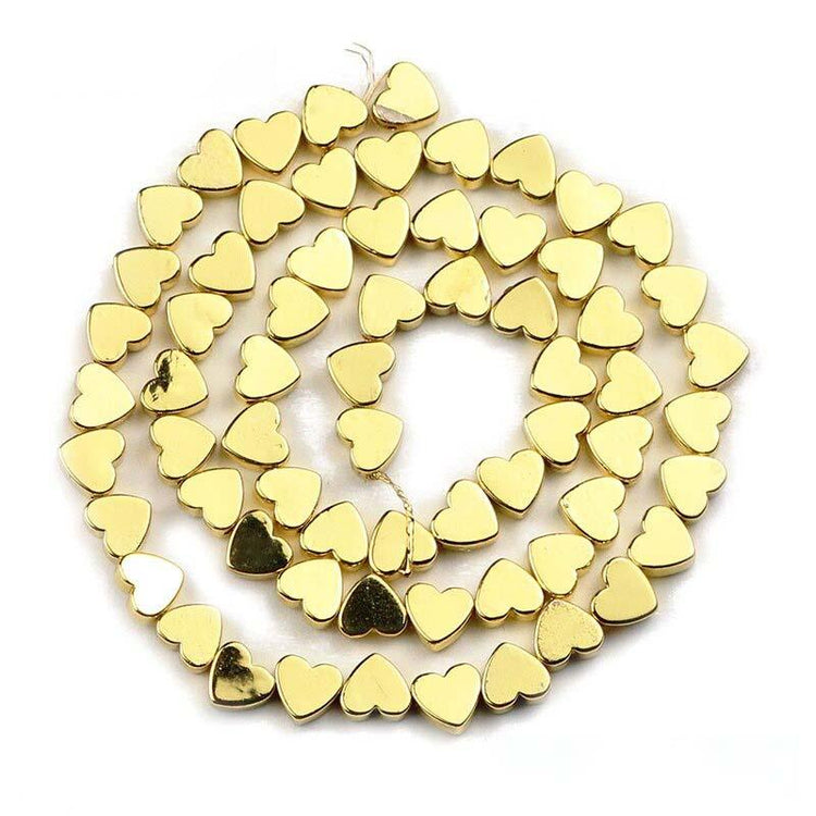 Heart gemstone beads 