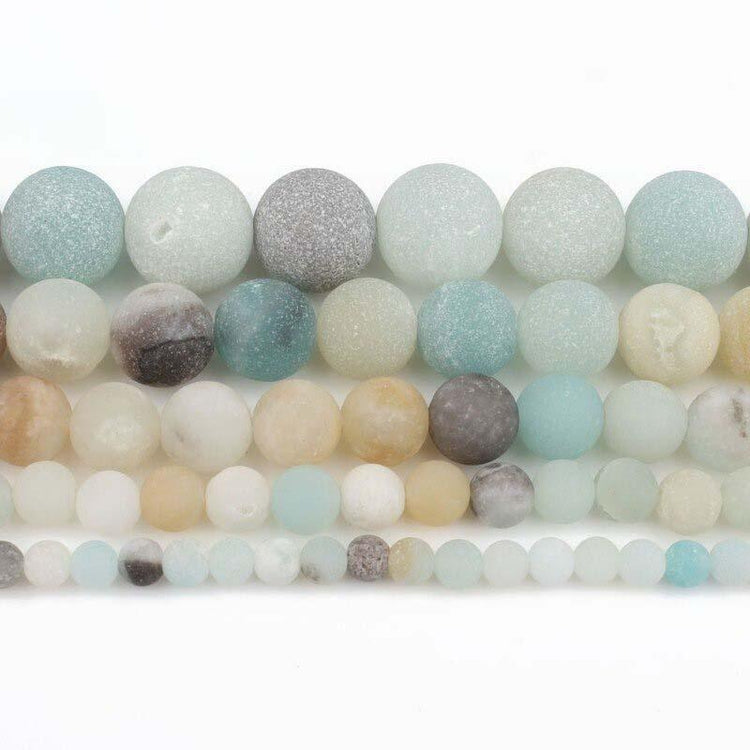 Matte gemstone beads 
