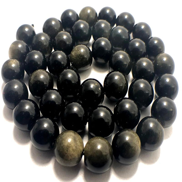 Obsidian beads 