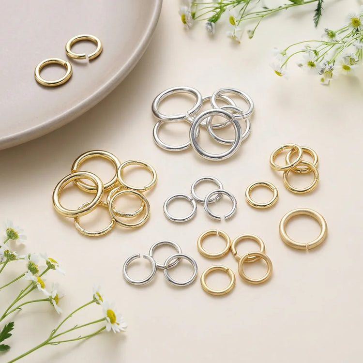 open jump rings for jewelry making metal