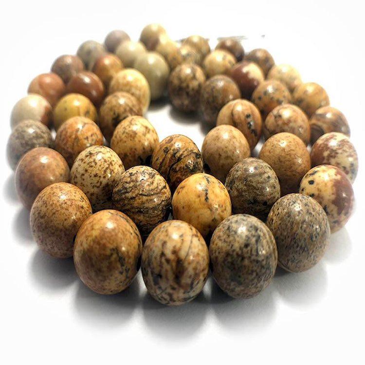 Picture jasper beads 
