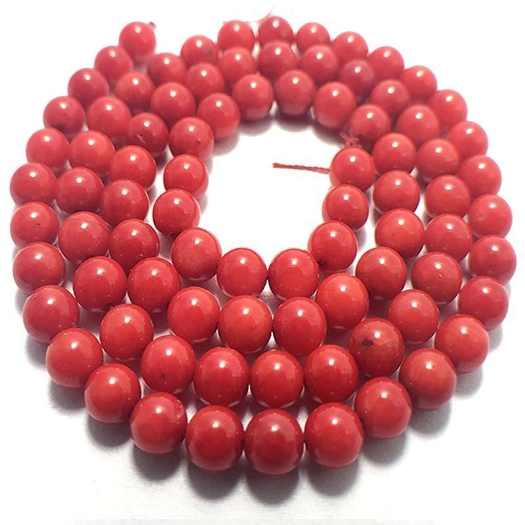 Red gemstone beads 