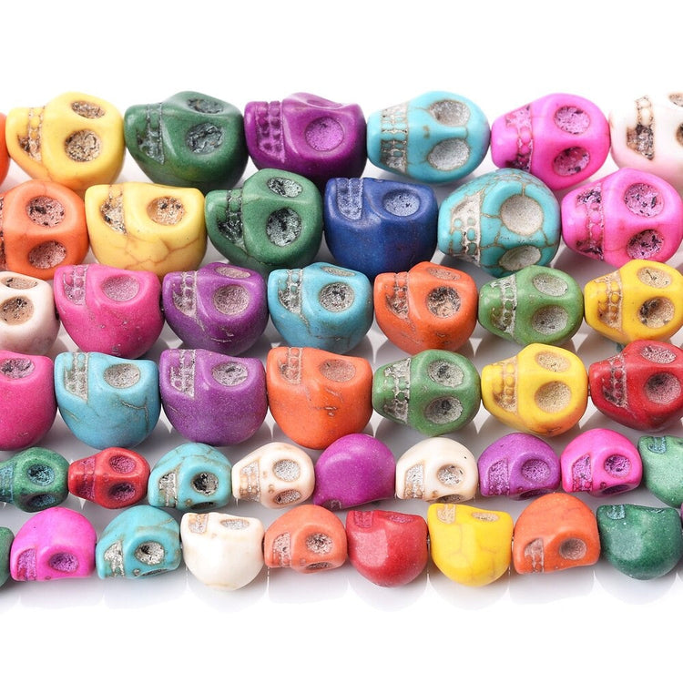 Skull gemstone beads 