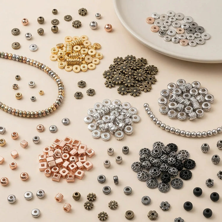 small spacer beads tiny metal