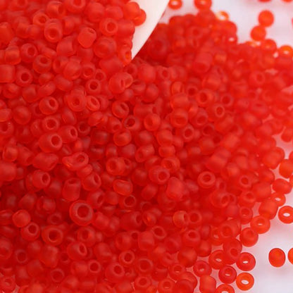 2 mm matte verschiedene Rocailles 12/0
