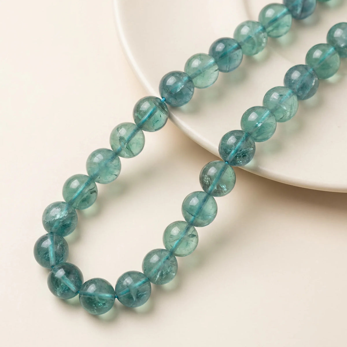 14mm natural blue fluorite round gemstone beads for statement jewelry making