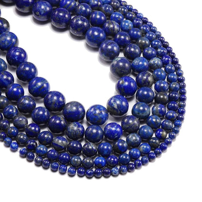 Lapislazuli-Perlen, 2–12 mm