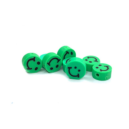 10mm Smile Face Runde Polymer Clay Perlen